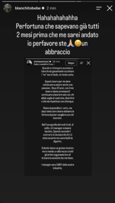 Blanco ricondivide la storia di Stefano Clessi con il testo: sapevano già tutti 2 mesi prima che me sarei andato io