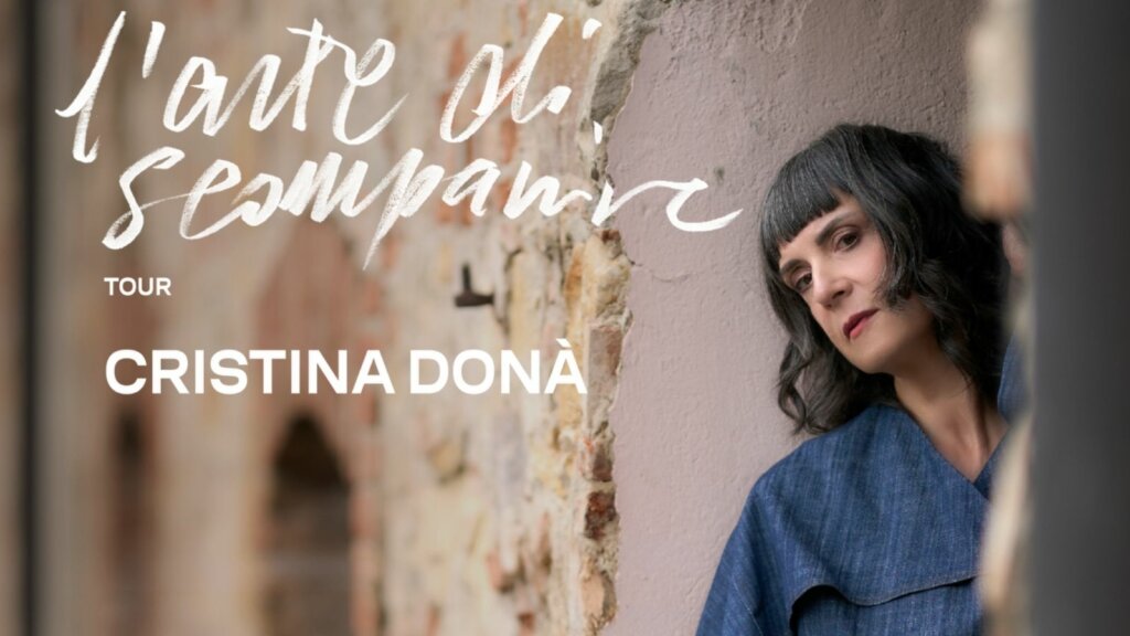 Locandina del tour L'arte di scomparire di Cristina Donà, con concerti tra dicembre 2026 e marzo 2027.