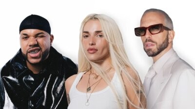 Elena Rose, Joshua e Shablo nella foto promozionale del singolo Lover's Prayer