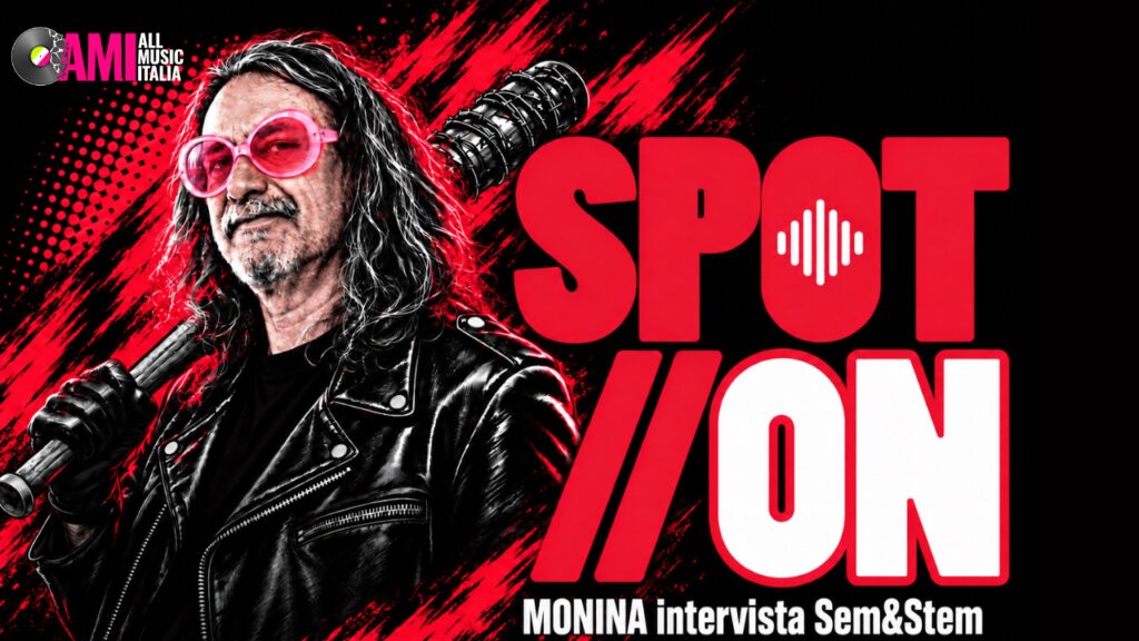 Michele Monina nella copertina di Spot//On, il format di interviste di All Music Italia
