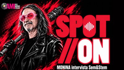 Michele Monina nella copertina di Spot//On, il format di interviste di All Music Italia