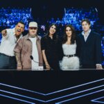 Giorgia con i giudici di X Factor 2026 Paola Iezzi, Irama, Jake La Furia e Francesco Gabbani